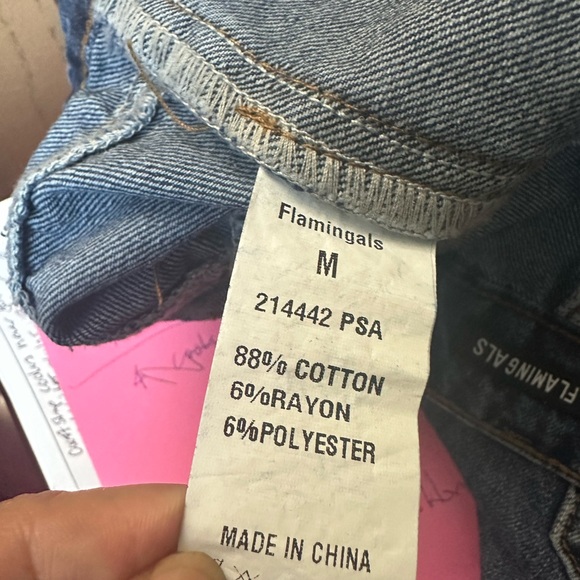 Flamingo jeans wide leg Blue Denim Jeans women - Picture 8 of 9